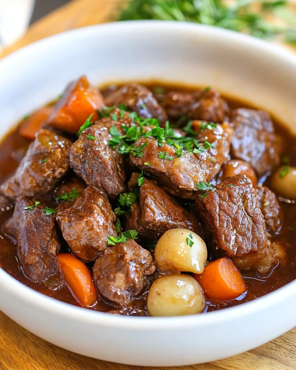Slow-Cooked Beef Bourguignon
