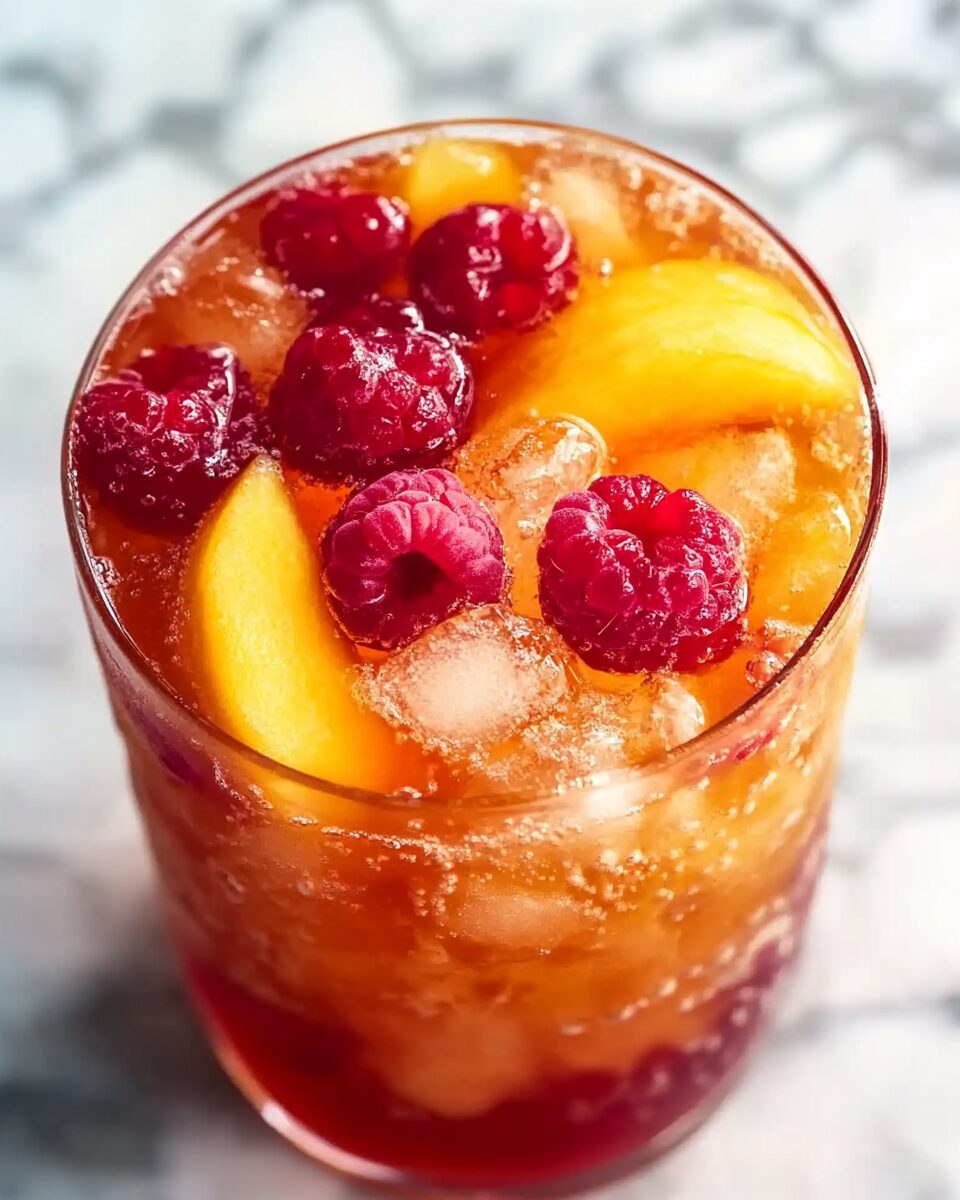 Bellini Peach Raspberry Iced Tea