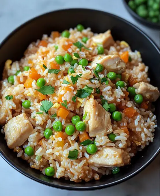 Crispy Garlic Chicken Fried Rice