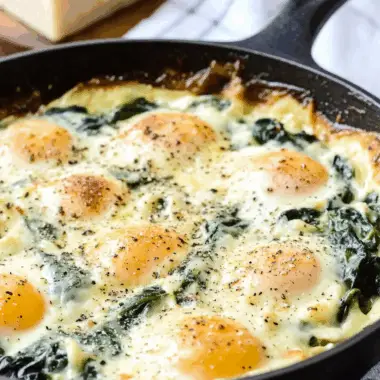 Baked Eggs Florentine