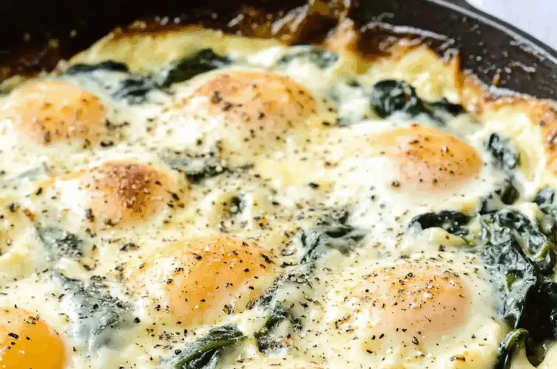 Baked Eggs Florentine