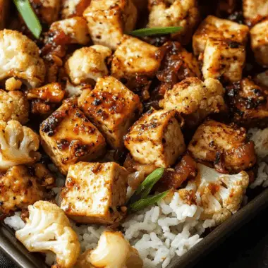 Black Pepper Tofu & Cauliflower