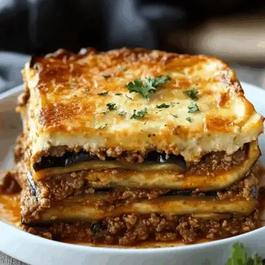 Classic Greek Eggplant Moussaka