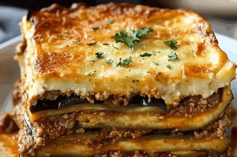 Classic Greek Eggplant Moussaka