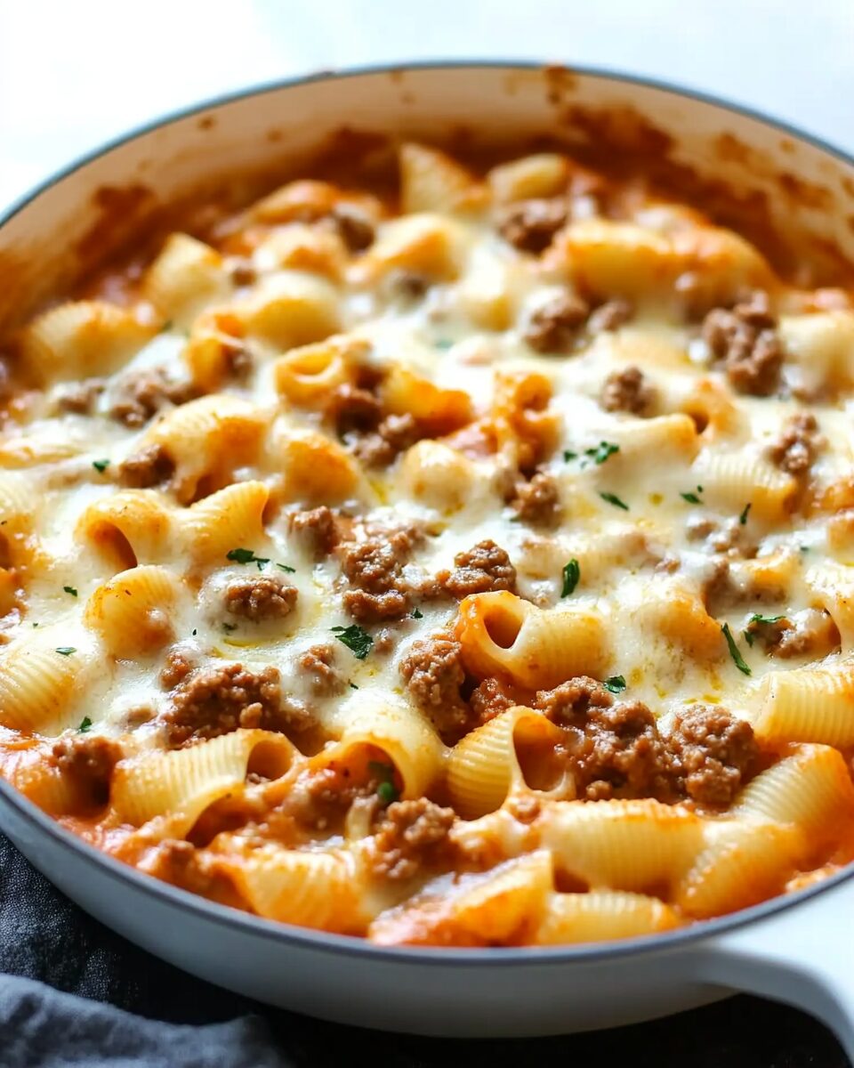 Creamy Beef and Shells