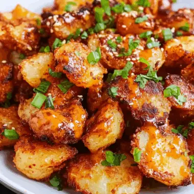 Crispy Gochujang Potato Salad