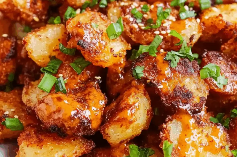 Crispy Gochujang Potato Salad