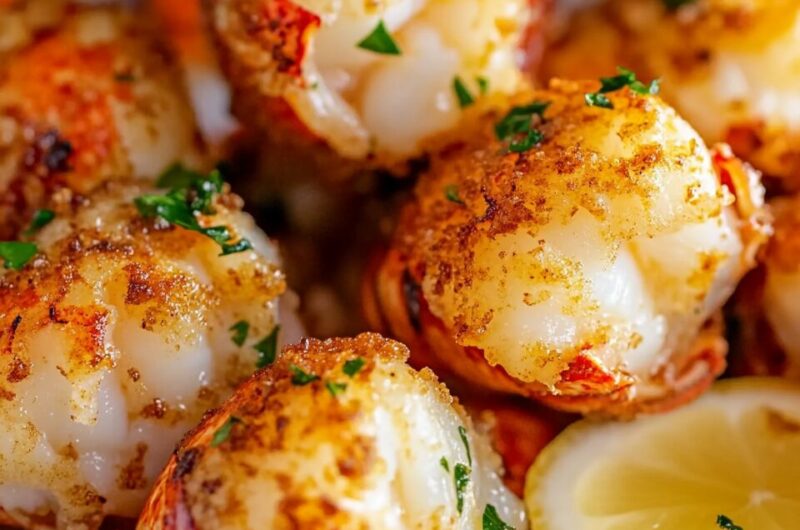 Crispy Lobster Bites with Garlic Butter Sauce