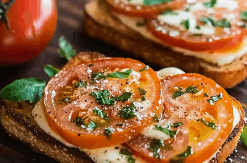 Garlic & Cheese Tomato Toast
