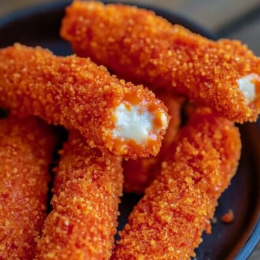 Hot Cheeto Mozzarella Sticks