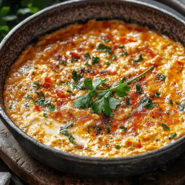 Menemen (Turkish Tomato Scrambled Eggs)