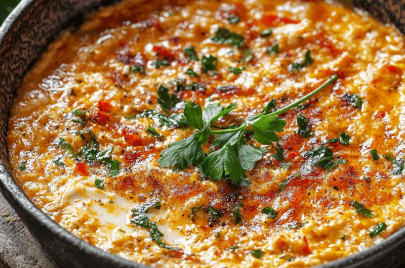 Menemen (Turkish Tomato Scrambled Eggs)