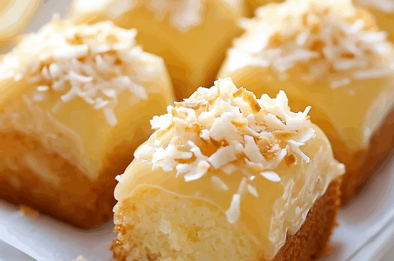 Mini Lemon Coconut Loaf Cakes