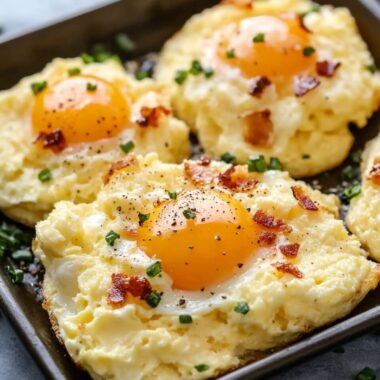 Bacon Parmesan & Chive Egg Clouds