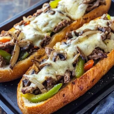 Philly Cheesesteak Cheesy Bread