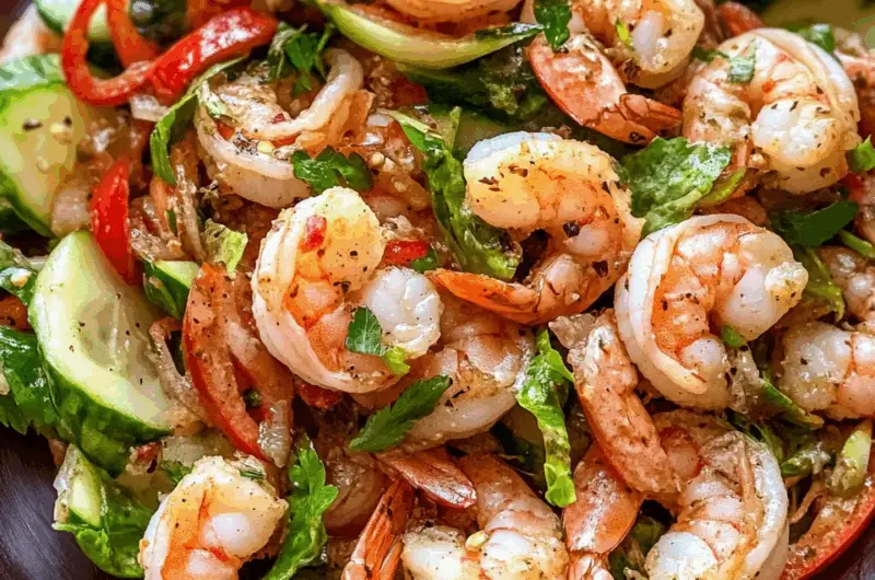 Spicy Thai Shrimp Salad (Pla Goong)