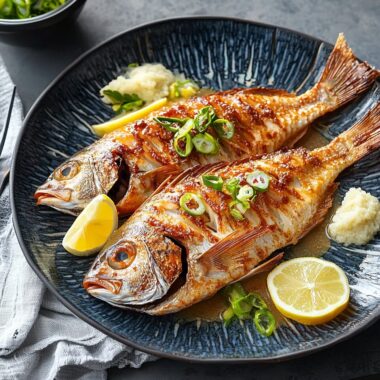 Roasted Ginger and Miso Baby Snapper
