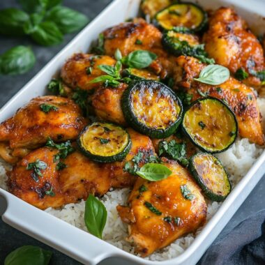 One Pan Chipotle Honey Chicken and Rice