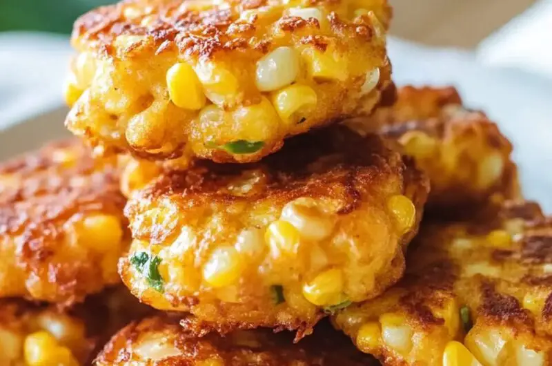 Cheesy Corn Fritters