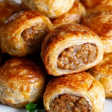 French Onion Sausage Rolls