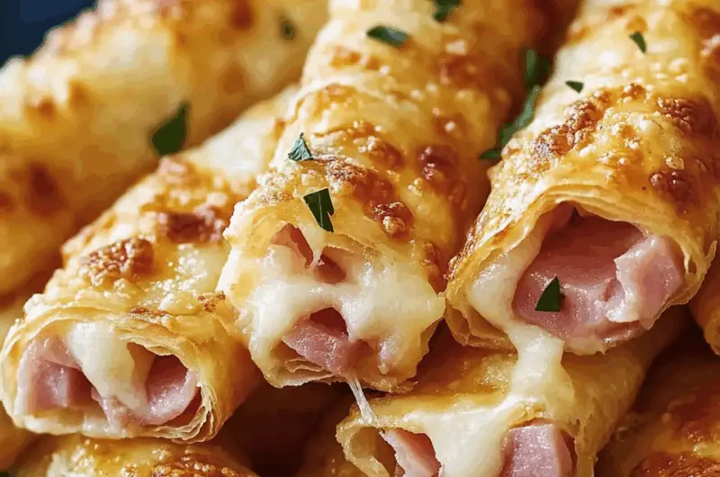 Ham and Cheese Puff Pastry Sticks