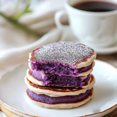 Purple Sweet Potato Pancakes