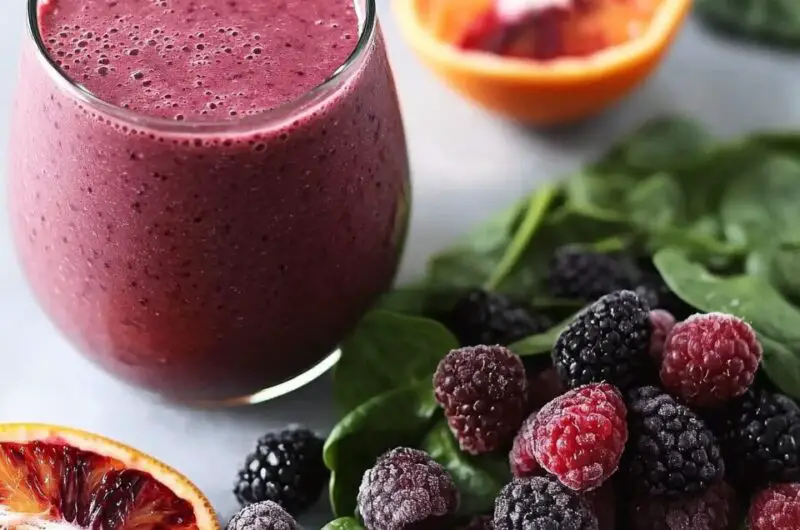 Peach And Raspberry Smoothie