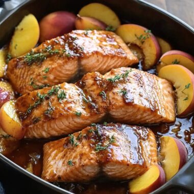 Bourbon Peach Salmon
