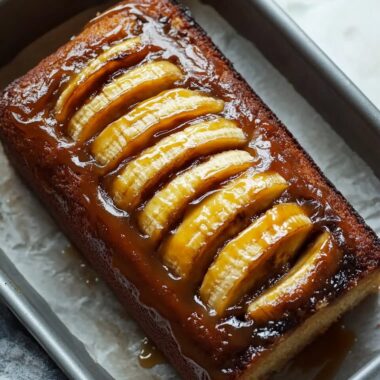 Caramel Banana Upside-Down Cake