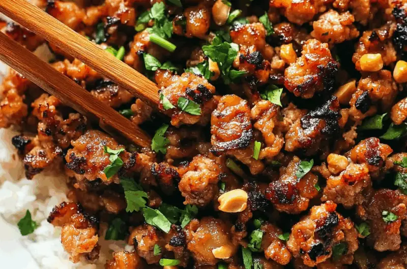 Ginger Lime Pork with Coconut Rice