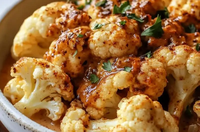 Moroccan Cauliflower with Tahini-Honey