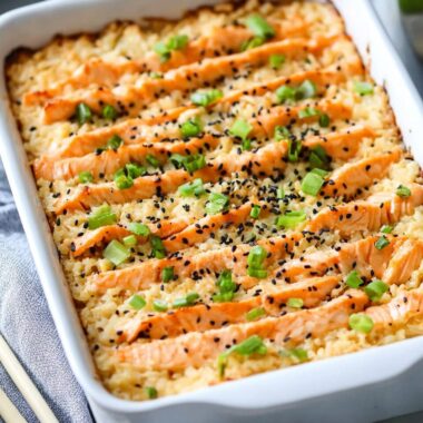 Salmon Sushi Bake