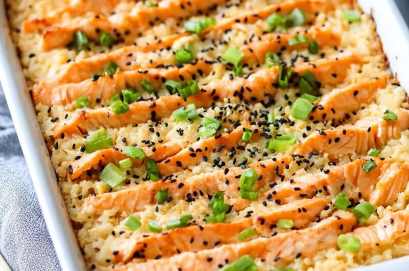 Salmon Sushi Bake