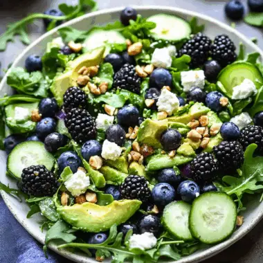 Blackberry, Avocado and Arugula Salad