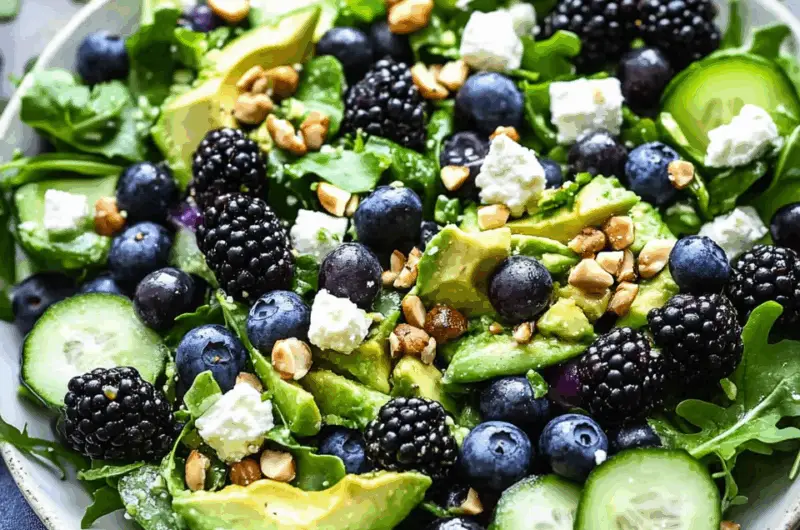 Blackberry, Avocado and Arugula Salad
