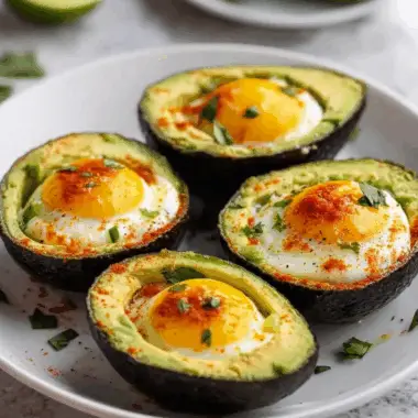 Air Fryer Avocado Eggs
