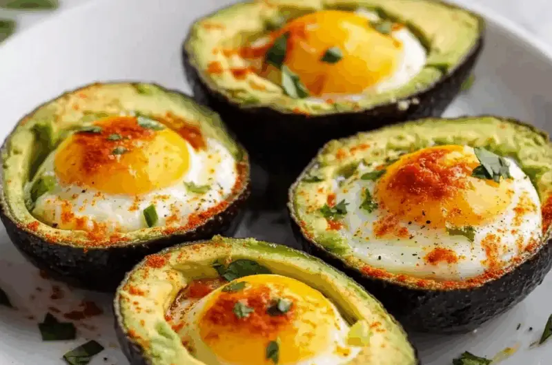 Air Fryer Avocado Eggs