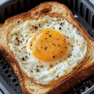 Air Fryer Egg and Cheese Toast
