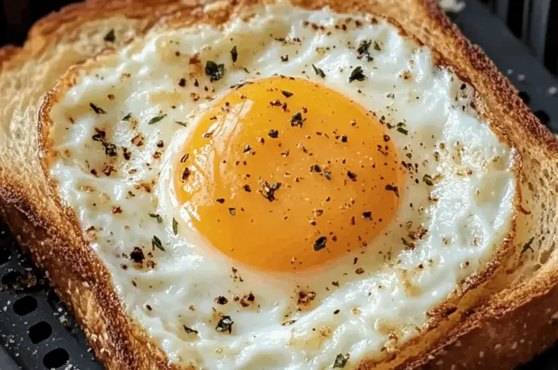 Air Fryer Egg and Cheese Toast