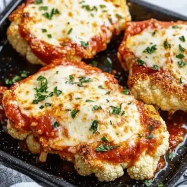 Baked Cauliflower Parmesan