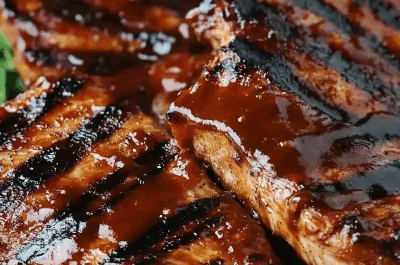 Barbecued Pork Steaks