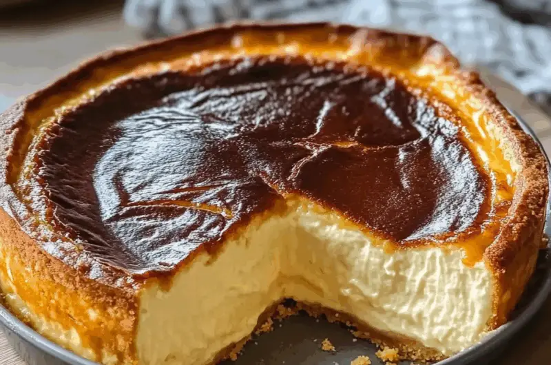 Loaf Pan Basque Cheesecake