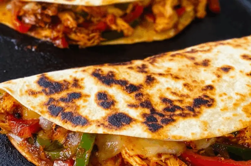 Blackstone Chicken Fajita Quesadillas