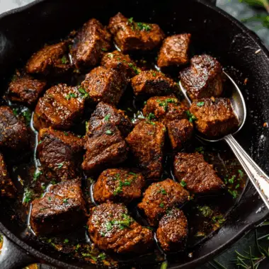 Cajun Garlic Butter Steak Bites