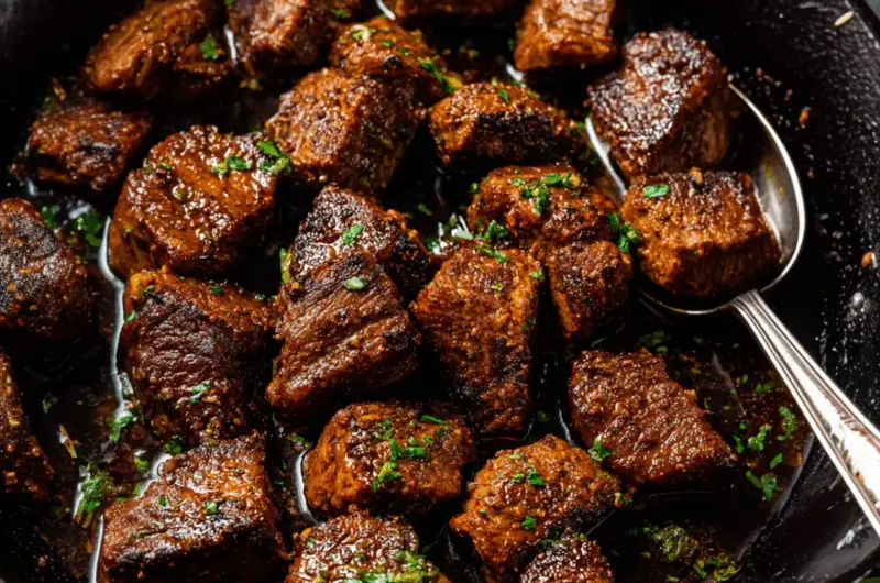 Cajun Garlic Butter Steak Bites