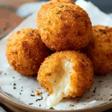 Cheesy Italian Arancini Balls