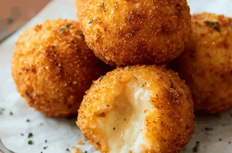 Cheesy Italian Arancini Balls