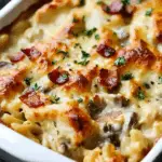 Chicken Alfredo Bake