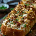 Chicken Bacon Ranch Stuffed Bread