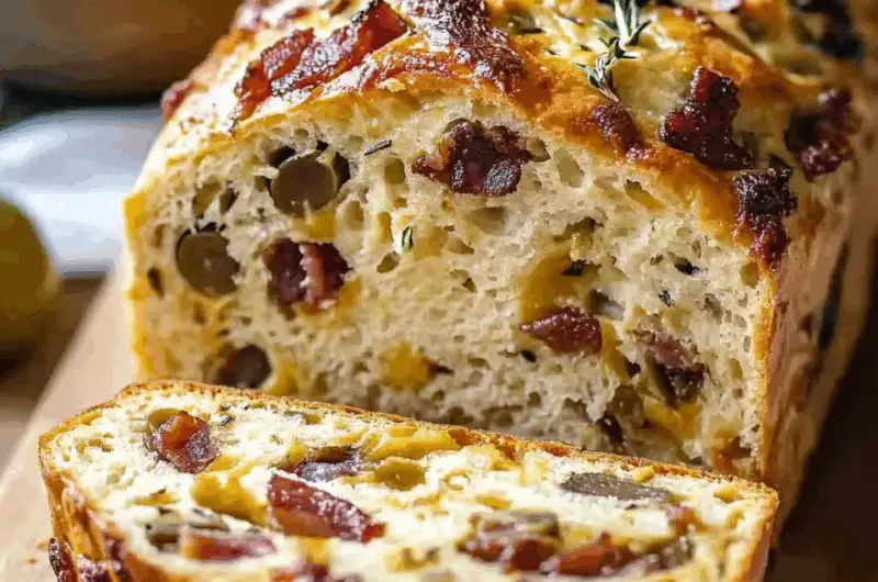 Olive, Bacon and Cheese Bread